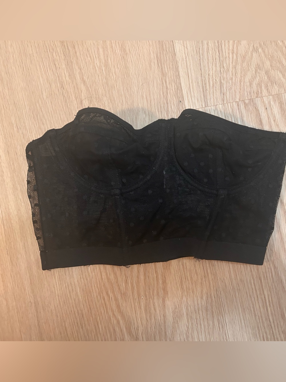 Women’s Black Lace Bandeau Bralette